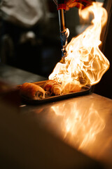 Mixed, various sushi and Japanese food