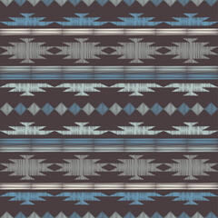 Mexican plaid. Seamless pattern. Embroidery on fabric. Textile. Ethnic boho ornament. Vector illustration for web design or print.
