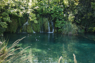 Plitvice lakes national park in Croatia.