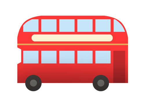 A red London Double-decker bus