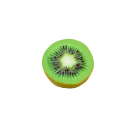 Kiwi in a cut isolated on white background