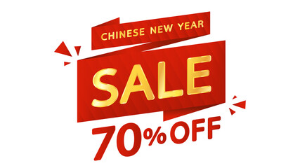 Chinese new year sale poster design. Sale poster design.