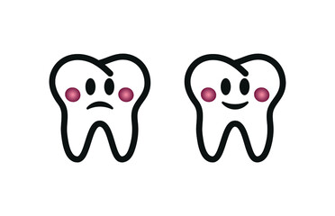 Vector image. Grinding wheel icon. Image dental health care for children.