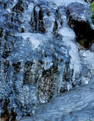 Fototapeta na wymiar Naturaleza congelada en Canencia Sierra de Madrid