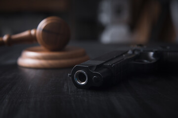 gavel and gun