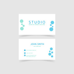 minimalism and clean business card template. color pastels composition. vector illustration.