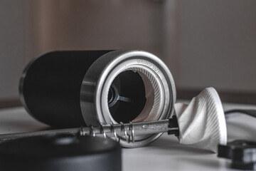 Interiors of a coffee grinder