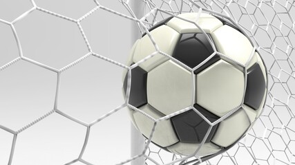 Soccer ball with Particles under Black Background. 3D sketch design and illustration. 3D CG. 3D high quality rendering.	