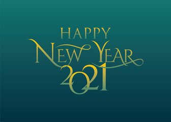 happy new year 2021 poster design