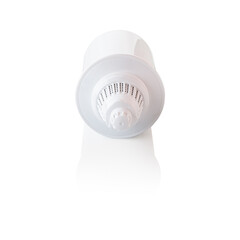 Water filter in jug on white background with reflection