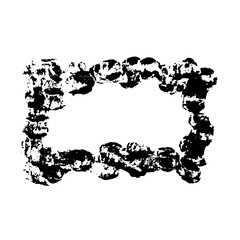 Ink vector brush stroke frame. Vector illustration. Grunge texture.