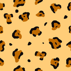 classic leopard vector pattern minimalistic