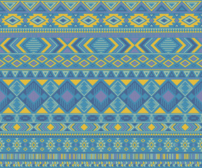 American indian pattern tribal ethnic motifs geometric vector background.