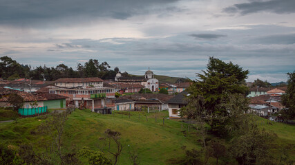 Photograph of the streets and parks of the center of Barragán Valle del Cauca Colombia.
