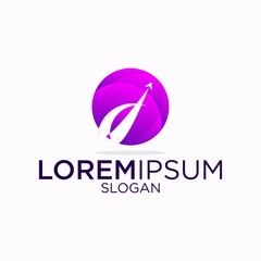 airplane icon full color logo design vector illustration