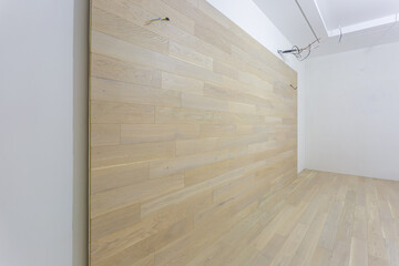 Empty unfurnished room with minimal preparatory repairs. interior with white walls