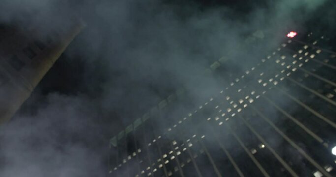 New York Skyscrapers night dust