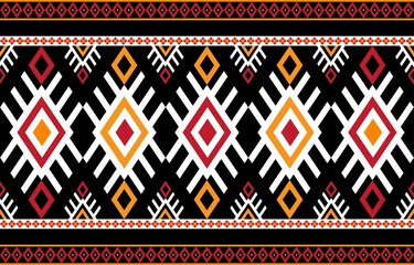 Ethnic border african fabric texture design for background, carpet, wallpaper, clothing, wrapping, batik, fabric and embroidery style.