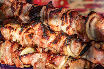 meat on the grill