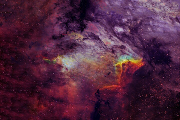 A beautiful colored galaxy in deep space. Elements of this image were furnished by NASA.