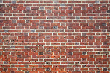 Old wall of red bricks