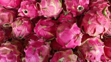 Dragon fruit sold in the market
