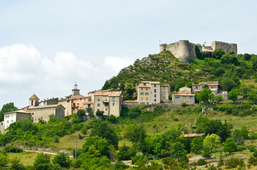 Fototapeta na wymiar Chateau at Trigance, Gorges du Verdon, Provence, France