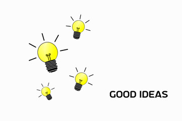 Creative Ideas Logo Design.
light bulb idea vector illustration