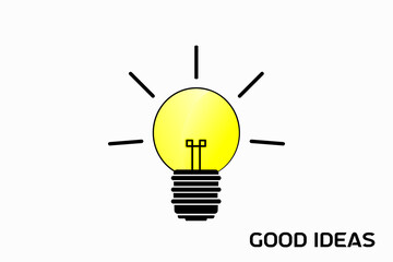 Creative Ideas Logo Design.
light bulb idea vector illustration