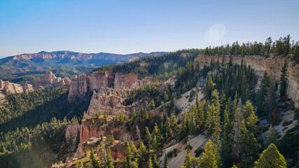 Fototapeta na wymiar Ausblick in einen Canyon des Bryce Canyon Nationalpark, Utah