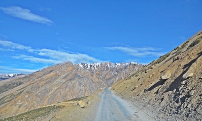 landscape of the mountains in leh ,jammu and kashmir,india