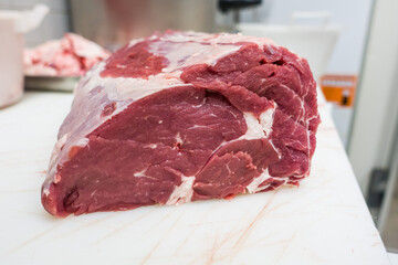 Fresh raw beef steak