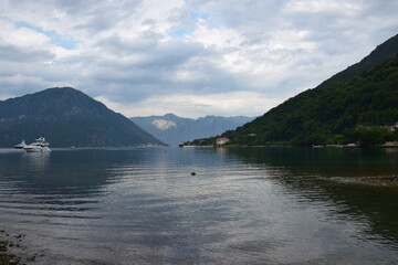 The bay of Kotor in Montenegro 