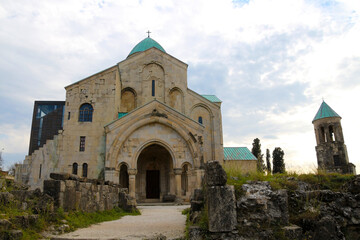 Fototapeta na wymiar Bagrati Cathedral is an 11th century cathedral built in Kutaisi, Georgia