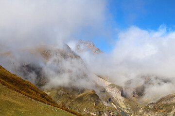 Landscape in the Greater Caucasus, Kazbegi, Georgia