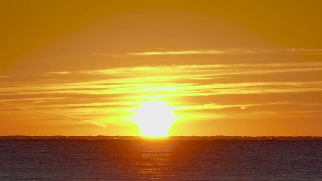 Sunrise at the northern end of folly beach.