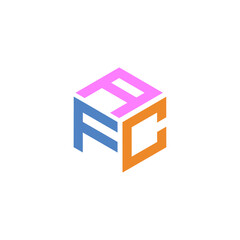 Initial letter of the AFC. Hexagon logo with three letters