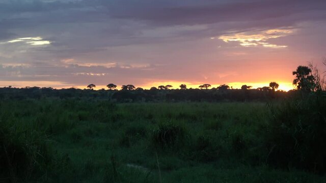 African Sunrise in Queen Elizabeth National Park