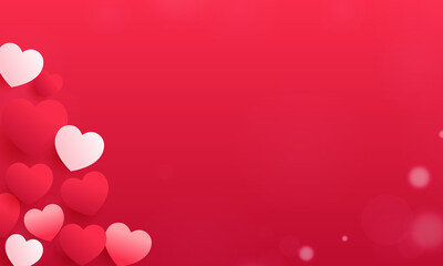 happy valentine day background, Red Simple Love Romantic Valentine's Day Promotion banner