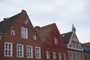 Fototapeta na wymiar Häuserzeile Holländisches Viertel Potsdam