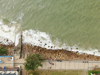 Creative Aerial Shots of the Santubong and Damai Beaches of Sarawak Malaysia, beside the South...