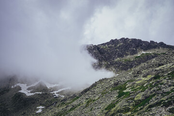 Hiking trails in High Tatras, Slovakia in early summer