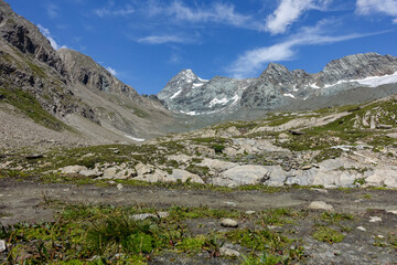 Mount Watzmann (peak Hocheck) in the german Alps near Berchtesgaden