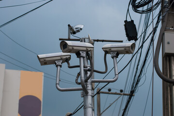 security camera on a building