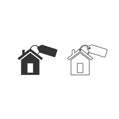 Set of House for rent. vector icon