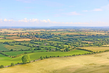 Fields of Wiltshire from Westbury hill