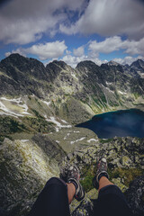 Hiking trails in High Tatras, Slovakia in early summer
