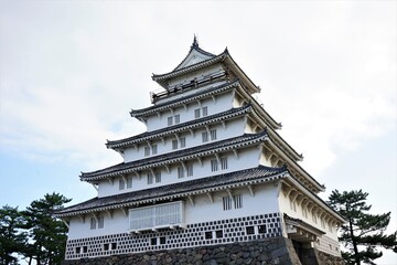 Shimabara castle in Shimabara, Nagasaki prefecture, Japan - 島原城 長崎 日本	