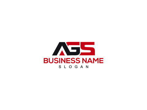 AGS Letter Logo, ags logo icon design