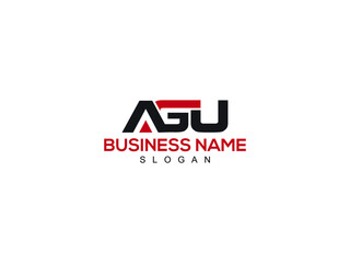 AGU Letter Logo, agu logo icon design